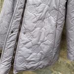 Cinzia Rocca Due Quilted Floral Purple Puffer Jacket Size 10 Photo 3