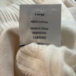 Varley Cream Ribbed Knit Dress Large Andrea Pointelle Maxi Dress Casual Stretch Photo 10