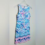 Lilly Pulitzer Gabby Breakwater Tint Party Wave Blue White Shift Dress Sz 00 NWT Photo 6