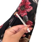 Free People  Floral V-Neck Boho‎ Romper Black Small Photo 3