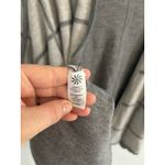 Athleta  Windowpane Poncho Wrap‎ Open Front Pockets Wool Blend Gray Photo 3