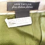 Ann Taylor Fine Italian Fabric Green Tweed Midi Suit Zipper Skirt Size 6 Photo 2