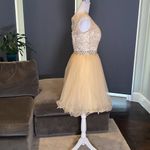 Women’s Short Prom Party Dress Size 6 Yellow Photo 7