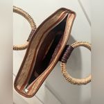 Source Unknown Artesanal‎ Handcrafted Brown and Tan Woven Hand Bag Purse Photo 3
