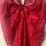 Torrid 2 Plus Size Red Lace Bodysuit w/ Diamante Straps Size 2x 18-20 NWT Photo 4