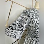 Topshop  Black and White Polo Collar Shirt Dress(879) Photo 7