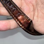 Madi Claire Vintage Faux Reptile Embossed Two Way Bag with‎ Marigold interior Brown Photo 6