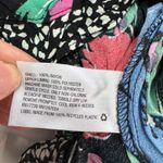 RIXO Dress Womens Size 2 Black Floral Print Off Shoulder Puff Sleeve Maxi Photo 6