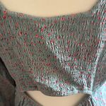 Fun & Flirt  Sage Green Floral Long Sleeve Dress Photo 4