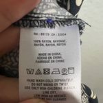 Holding Horses  Floral Print Midi Dress Size‎ 2 Black Cream Sleeveless High Low Photo 3