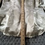 Rihoas Satin‎ Wrap Blouse Small Gold Long Sleeve Button Cuff Collared Dressy Top Photo 5