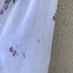 Vintage 1970s Sheer Floral Shirtwaist Dress Size XS 11 White Photo 8