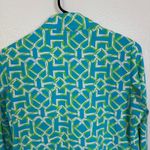 Icikuls Sun Shirt Womens Medium Blue Green 1/4 Zip Long Sleeve Hiking Golf UPF Photo 7