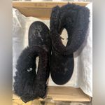 UGG ‎ Mini Bailey Bow Glimmer Black Boots Photo 8