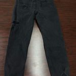 American Eagle  Strigid Black Distressed Mom Jeans Size 6 Photo 2