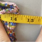 ZARA Floral Satin Flowing Trousers Pants Elastic Waist Photo 9