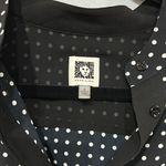 Anne Klein  mixed polka dot print‎ black white blouse size S BIN G Photo 3