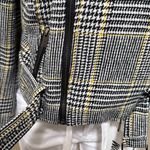 Ashley Outerwear  by 26 international black yellow plaid jacket woman size Medium Photo 4