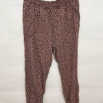 PINK - Victoria's Secret Victoria's Secret PINK Animal Print Lightweight Joggers Size Large Leopard pants Photo 0