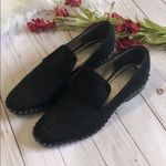 Adrianna Papell  black shiny studded shoes 5.5 EUC Photo 2