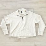 Sweaty Betty  Rest Up Half Zip Pullover Textured Cream Size 10 / Large Photo 1