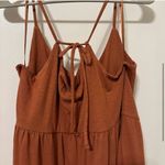 Old Navy NWT rust red tiered skirt spaghetti strap maxi dress Photo 3