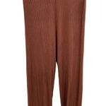 Reformation  Jeans Brown Ribbed Knit Tencel‎ Modal Jogger Pants Size Small Photo 3