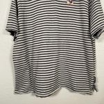 Disney Vintage  Mickey Mouse Women Plus Size 26W 28W Black Gray Stripe Polo Photo 1