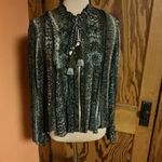 ZARA Snakeskin dressy coverup top Photo 4