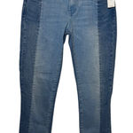 Gap 1969  Authentic Best Girlfriend Jeans‎ Size 25 Mid Rise Two Tone Color Block Photo 0