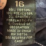 Zco Jeans  Dk Wash Bootcut Contrast Stitching, Bling Flap Pocket w/Button Size 16 Photo 6