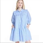 Sandy Liang ✨HP✨Women's Gingham 3/4 Sleeve Shirtdress✨ Photo 3