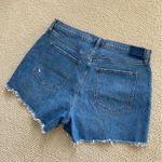 Abercrombie & Fitch The High Rise Mom Short 4” Curve Love Size 16 Blue Jean VEUC Photo 8