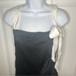 Anthropologie  Halter Midi Dress Black and White Sleeveless Beach Dress M NWT Photo 4