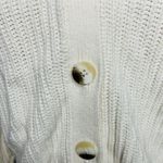 Old Navy  Cardigan Sweater Ivory Ribbed Cable Knit Button Up Women’s Sz XS Photo 3