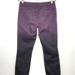prAna Womens 8/29 Jett Ombre Low Rise Skinny Pant Jean Organic Cotton Plum Black Photo 7