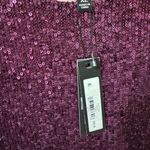 Steve Madden  Women's Marcella Sequin Sexy T-Shirt Mini Dress Sz XL NWT Aubergine Photo 5