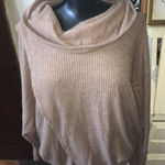 LuLaRoe  waffle cowl neck flowy oversized Kristen pullover size L Photo 0