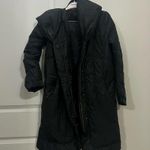 Tahari  Black Elissa Down Puffer Coat Size Medium $395 Photo 1