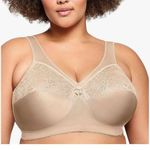 NEW Glamorise Magiclift Original Support Bra Wirefree 38DD Tan Size undefined Photo 0