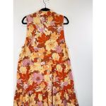 Show Me Your Mumu  Dress Orange Groovy Mini V Neck Floral Retro Glam Boho 2XL Photo 7