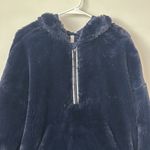 Free People  Movement Off The Record Soft Hoodie in Dark Navy Size: S Photo 5
