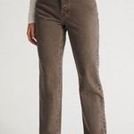 PacSun Women's 100% Cotton Eco Brown Button Fly Denim Dad Jeans 25 Photo 1