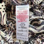 Topshop ‎ Animal Print Ruched Short Sleeve Crop Top Photo 6