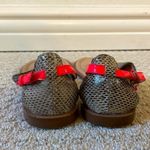 Ella Moss  Snakeskin Sandals with Neon Pink Ankle Strap Photo 3