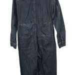 a.n.a A New Approach  Jumpsuit Indigo Blue Rinse Denim Jumper Women’s Medium Photo 3
