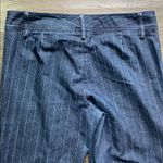 CAMPAIGNE Pinstripe Flare Jeans Womens Sz 12 Blue Photo 6