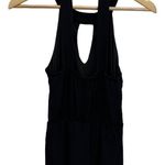 My Michelle  Womens Black Halter Neck Open Front Short Romper Size Small Photo 1