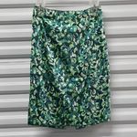 Elie Tahari Skirt Womens Size Extra Small XS Green Silk Office Straight Pencil Photo 0