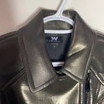 W By Worth Worth zippered faux leather duochrome moto vest size 0 Photo 69